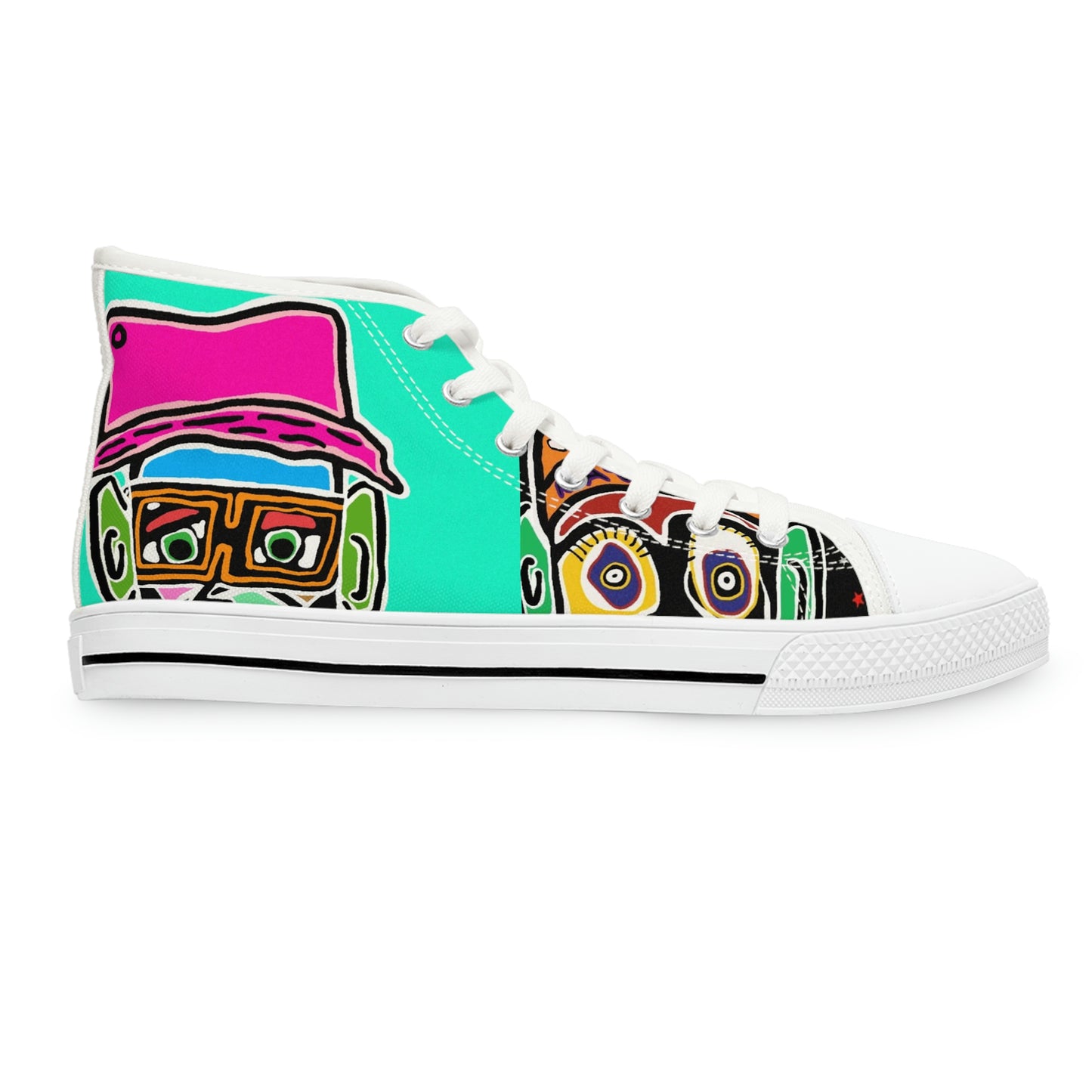 Groovy I Matter Collage Women's High Top Sneakers