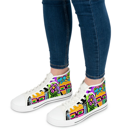 Tavi's Tribe Collage 2 Women's High Top Sneakers