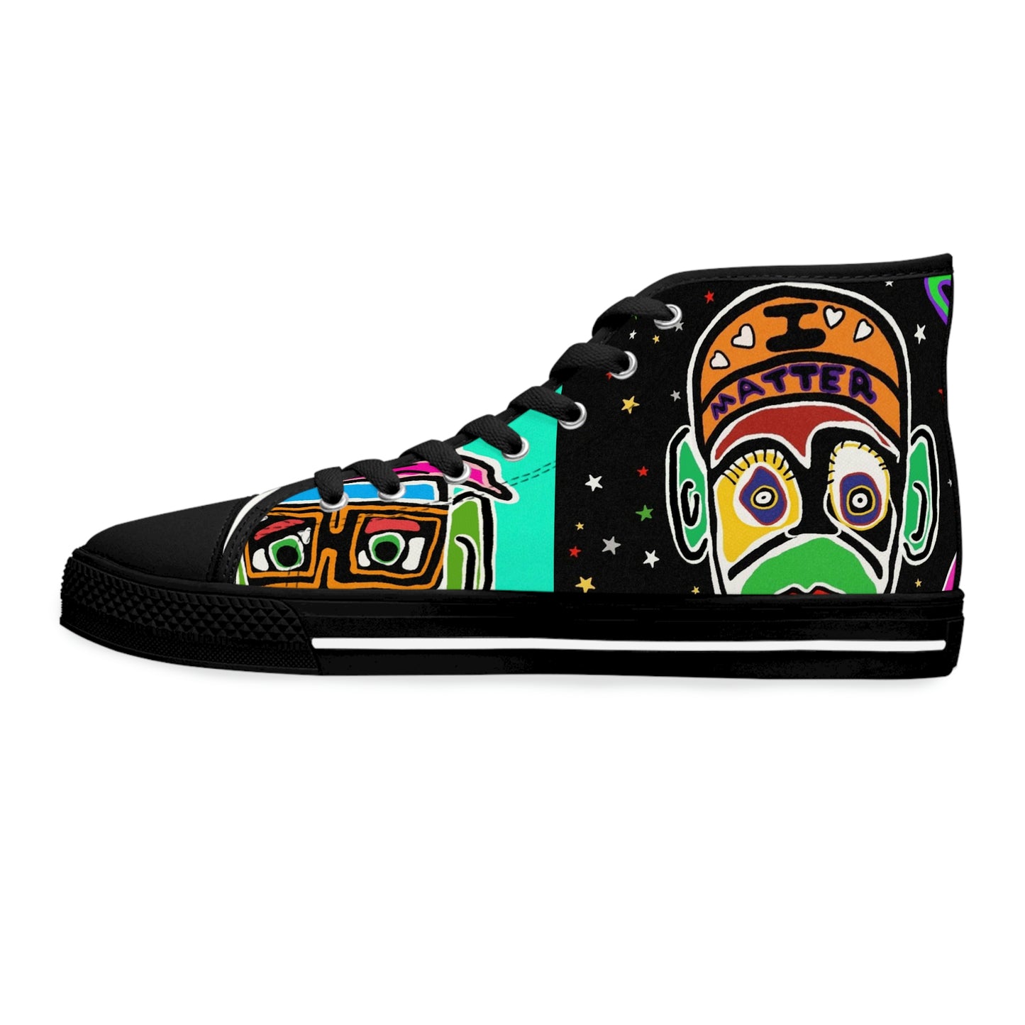 Groovy I Matter Collage Women's High Top Sneakers