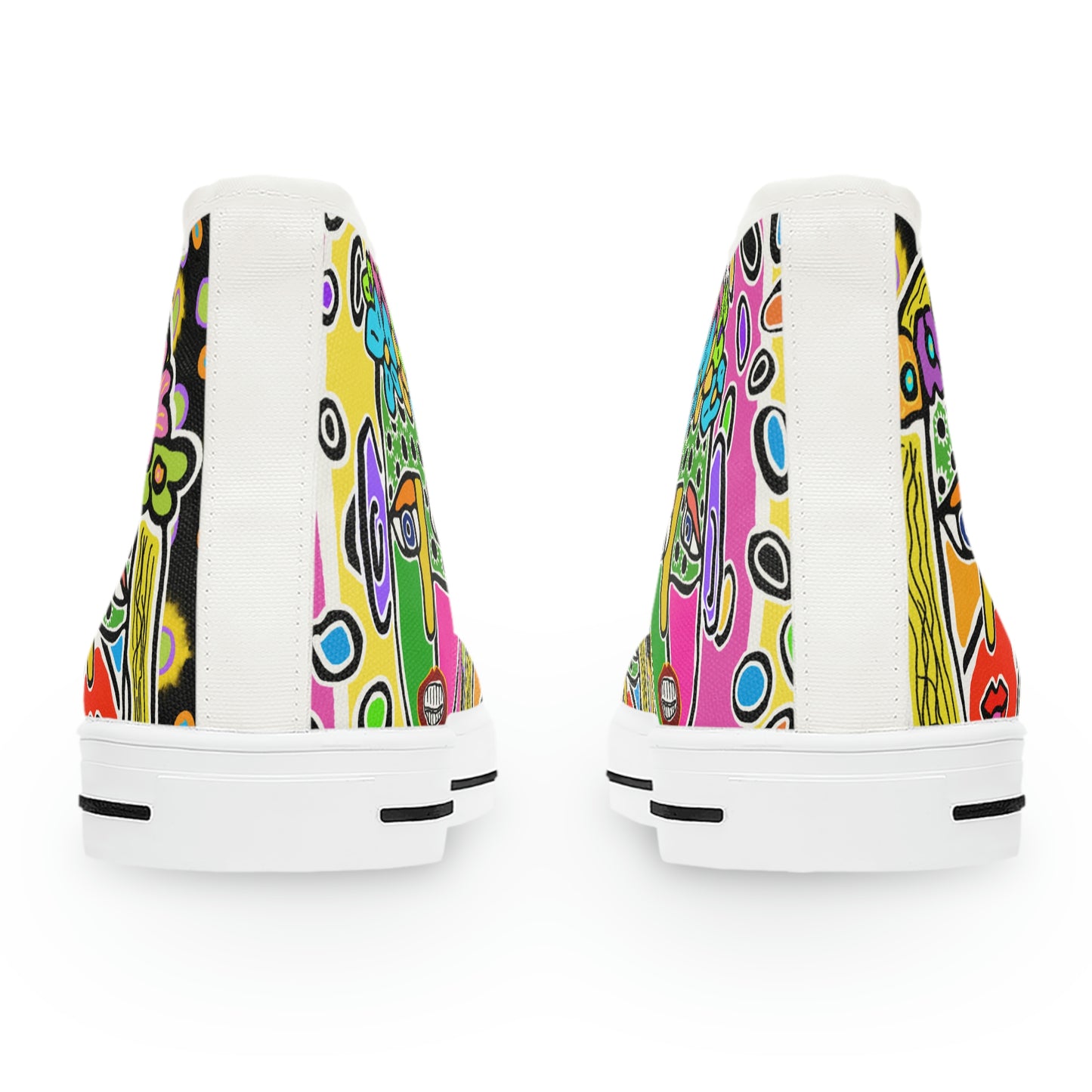 Tavi's Tribe Collage 3 Women's High Top Sneakers