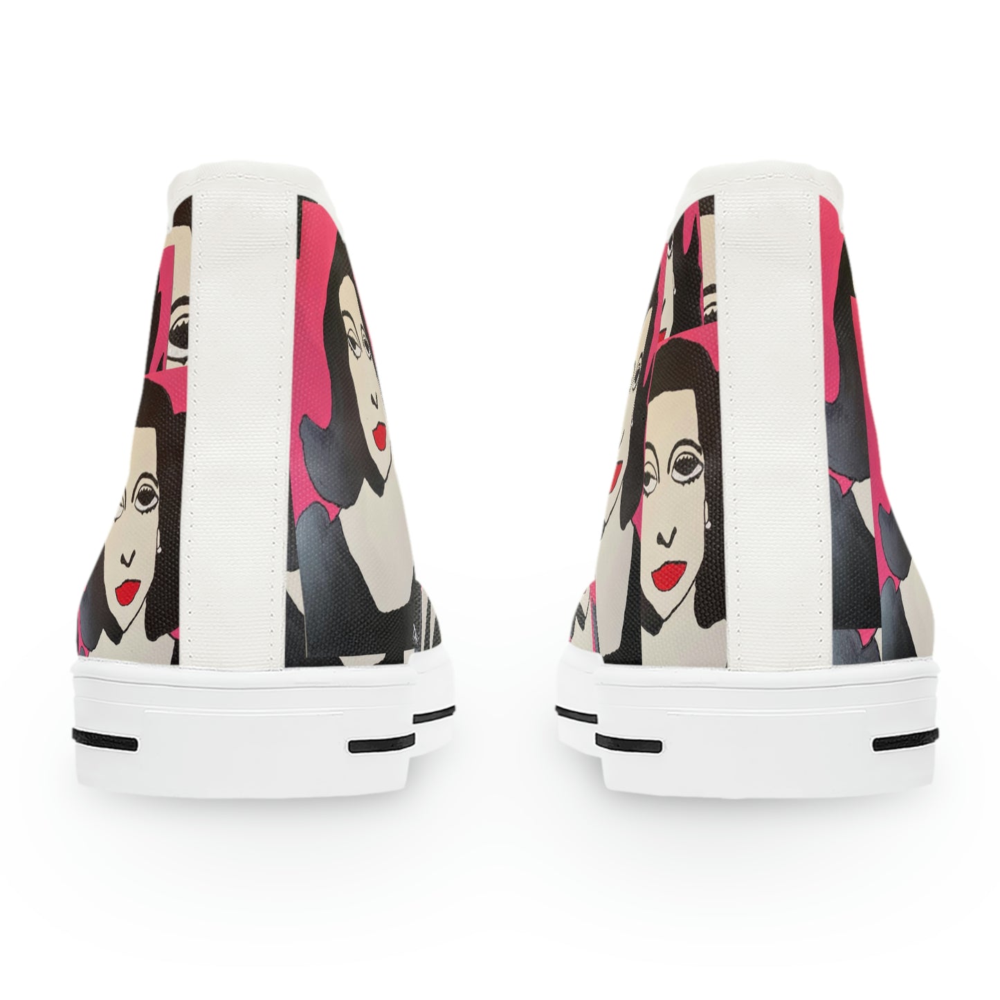 Betty Davis Collage Women's High Top Sneakers