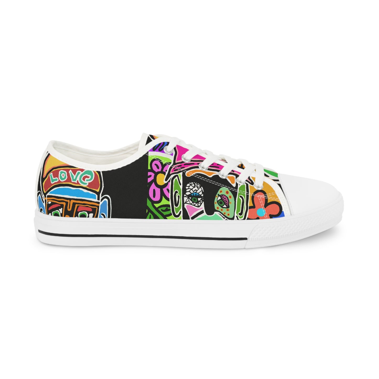 Tavi's Tribe Collage Men's Low Top Sneakers