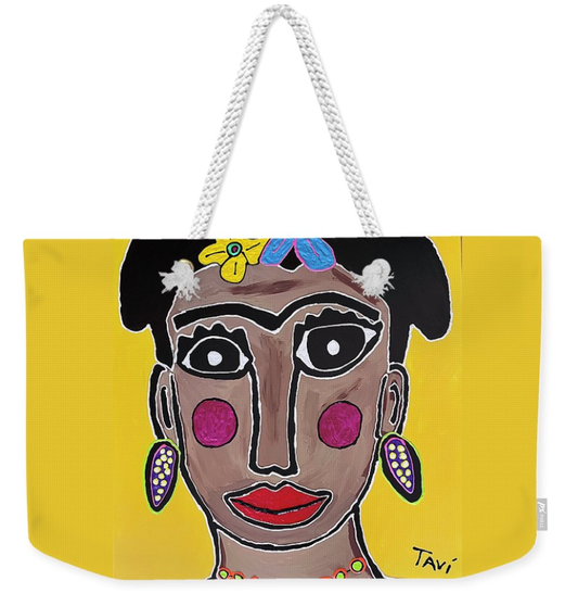 Frida Yellow Weekender Tote
